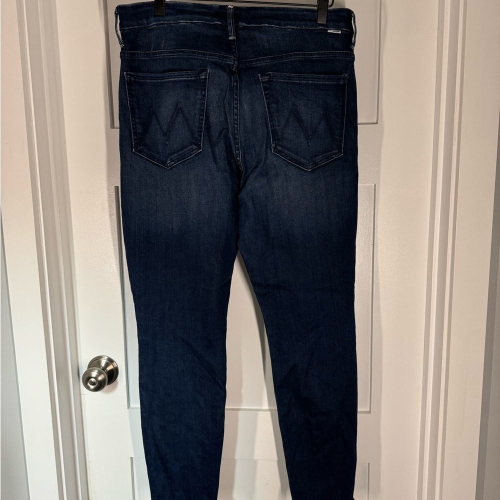 MOTHER Dark Blue Ankle Jeans - Picture 9 of 12